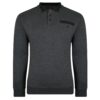 Tipped Collar Polo Sweatshirt