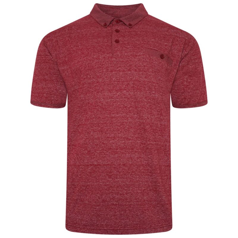 Marl Effect Polo Shirt Clothing Men's Clothing Up To 8XL